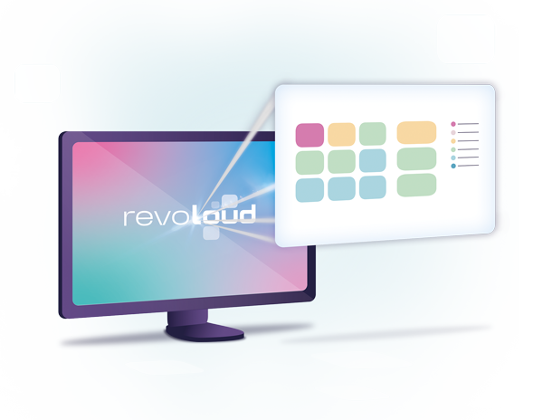 Vereinfachte Grafik vom User Interface von Revoloud